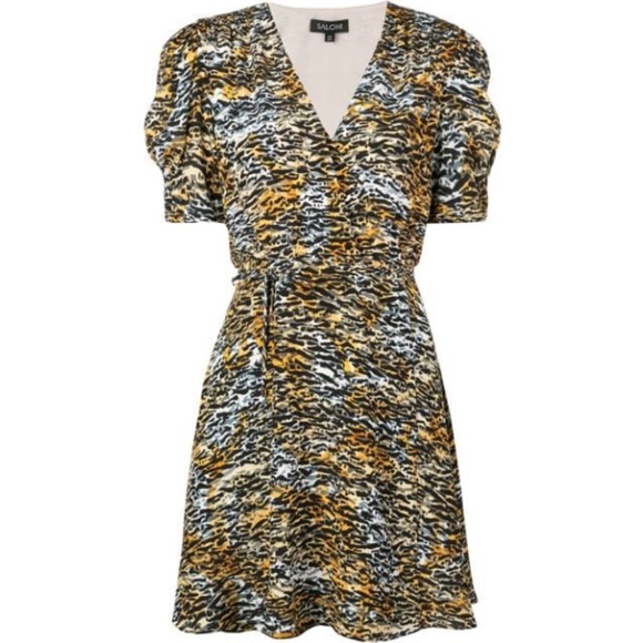 SALONI Lea Wrap Mini Dress - Picture 5 of 12